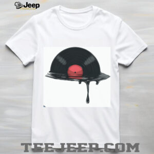 Melting Vinyl Record LP Minimalist Music Enthusiast Shirt