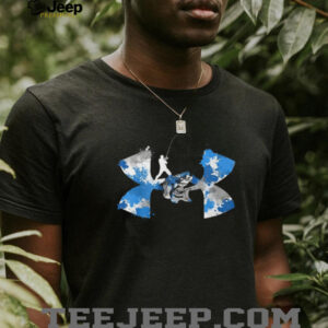 Men's Bass Fishing Graphic T Shirt Blue Splatter Hook & Reel Performance Tee