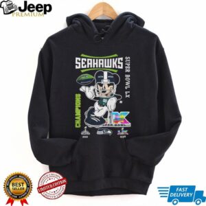 Mickey Mouse Seattle Seahawks Super Bowl LX Champions 2026 T Shirt