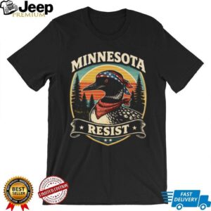 Minnesota Resist Loon Bird Patriotic Bandana Retro Wildlife T Shirt Minnesota Resist Loon Bird Patriotic Bandana Retro Wildlife T Shirt