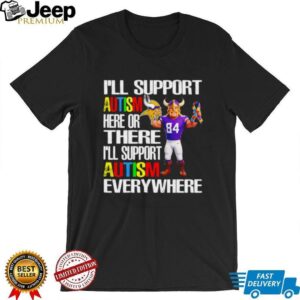 Minnesota Vikings Viktor the Viking Autism Awareness Support T Shirt Minnesota Vikings Viktor the Viking Autism Awareness Support T Shirt