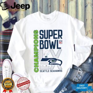Modern Seattle Seahawks Super Bowl LX Champions Bold Typography Design Modern Seattle Seahawks Super Bowl LX Champions Bold Typography Design