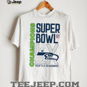 Modern Seattle Seahawks Super Bowl LX Champions Bold Typography Design