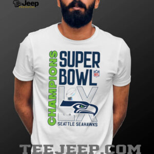 Modern Seattle Seahawks Super Bowl LX Champions Bold Typography Design