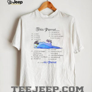 Monty Python Dead Parrot Sketch “Ex Parrot” Funny Quote T Shirt