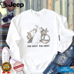 Monty Python Holy Hand Grenade “Run Away!” Rabbit of Caerbannog T Shirt