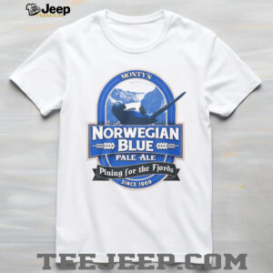 Monty’s Norwegian Blue Pale Ale T Shirt Dead Parrot Pining for the Fjords Monty’s Norwegian Blue Pale Ale T Shirt Dead Parrot Pining for the Fjords