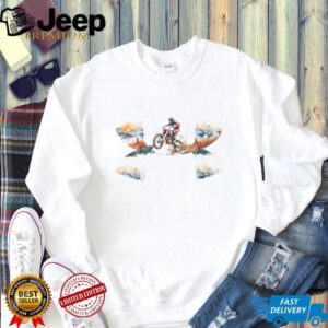 Mountain Adventure Motocross Rider Graphic Tee