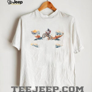 Mountain Adventure Motocross Rider Graphic Tee