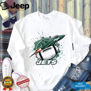 NY Jets Football Tee Rocket Jet Splatter Art Design NY Jets Football Tee Rocket Jet Splatter Art Design