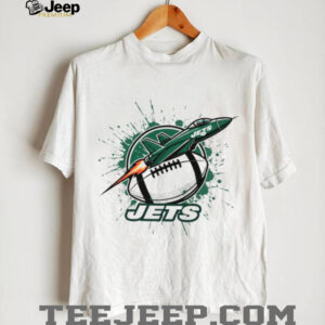 NY Jets Football Tee Rocket Jet Splatter Art Design