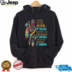 Native American Wisdom “Listen to the Wind” Dreamcatcher DNA T Shirt