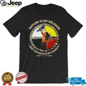 Nature Is My Religion Earth Is My Church Medicine Wheel T Shirt