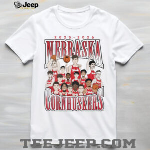 Nebraska Cornhuskers Basketball 2025 2026 Team Roster T Shirt