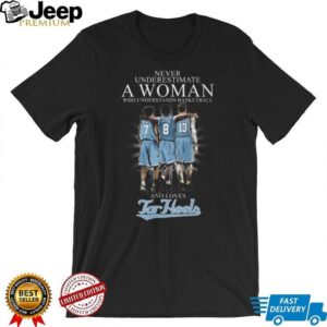 Never Underestimate A Woman Who Understands Basketball And Loves Tar Heels Shirt Never Underestimate A Woman Who Understands Basketball And Loves Tar Heels Shirt