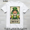 Funny St. Patrick’s Day Gnome in Martini Glass “Cheers” T Shirt Funny St. Patrick’s Day Gnome in Martini Glass “Cheers” T Shirt