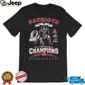 New England Patriots 2025 AFC Conference Champions Trophy T Shirt New England Patriots 2025 AFC Conference Champions Trophy T Shirt