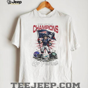 New England Patriots 2025 AFC East Champions T Shirt Patriots Mascot vs Division Rivals