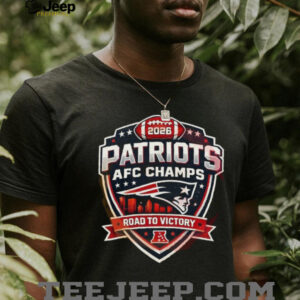 New England Patriots AFC Champs Road To Victory 2026 T shirt New England Patriots AFC Champs Road To Victory 2026 T shirt