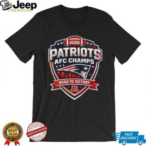 New England Patriots AFC Champs Road To Victory 2026 T shirt