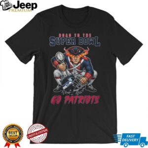 New England Patriots Road To The Super Bowl Revolutionary Soldier Mascot T Shirt New England Patriots Road To The Super Bowl Revolutionary Soldier Mascot T Shirt