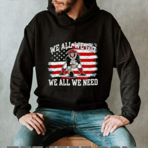 New England Patriots “We All We Got” American Flag Tee