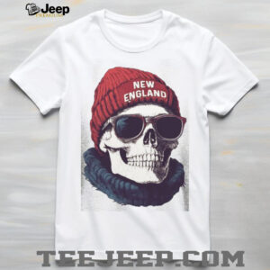 New England Skull Beanie and Sunglasses Winter Graphic T Shirt New England Skull Beanie and Sunglasses Winter Graphic T Shirt