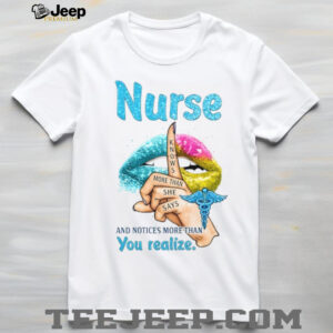 Nurse Knows More Than She Says Medical Professional Glitter Graphic Tee Nurse Knows More Than She Says Medical Professional Glitter Graphic Tee