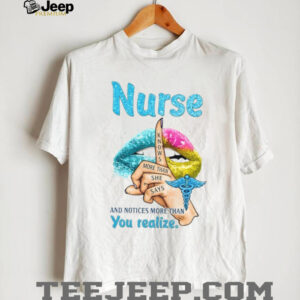 Nurse Knows More Than She Says Medical Professional Glitter Graphic Tee