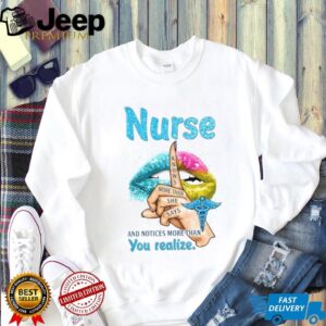 Nurse Knows More Than She Says Medical Professional Glitter Graphic Tee