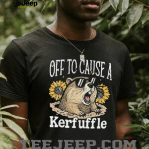 Off To Cause A Kerfuffle Woodchuck Gopher with Sunglasses T Shirt