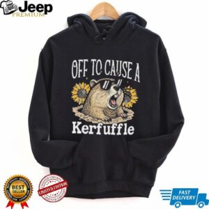 Off To Cause A Kerfuffle Woodchuck Gopher with Sunglasses T Shirt