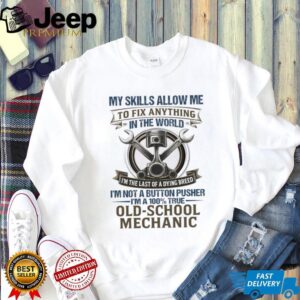 Old School Mechanic “Fix Anything” Vintage Piston & Wrench T Shirt Old School Mechanic “Fix Anything” Vintage Piston & Wrench T Shirt