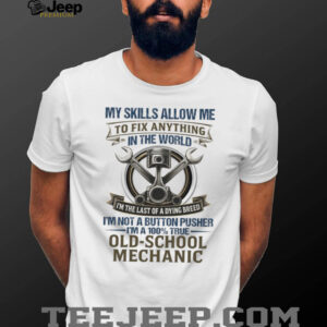 Old School Mechanic “Fix Anything” Vintage Piston & Wrench T Shirt