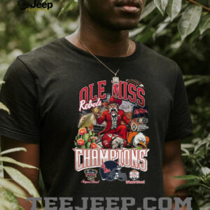Ole Miss Rebels 2026 Football Champions Sugar Bowl & Fiesta Bowl Commemorative T Shirt