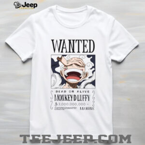 One Piece Luffy Gear 5 Wanted Poster Marine Bounty T Shirt One Piece Luffy Gear 5 Wanted Poster Marine Bounty T Shirt