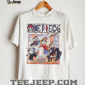 One Piece Straw Hat Crew Vintage Acid Wash Oversized T Shirt