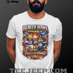 Patriots vs Seahawks Super Bowl LX 2026 Frog Mascot T Shirt