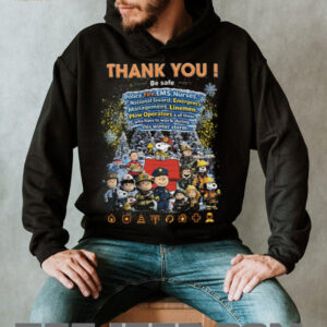 Peanuts Snoopy First Responders Winter Storm Thank You T Shirt Peanuts Snoopy First Responders Winter Storm Thank You T Shirt