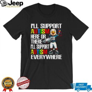 Philadelphia Eagles Swoop Mascot Autism Awareness Support T Shirt Philadelphia Eagles Swoop Mascot Autism Awareness Support T Shirt