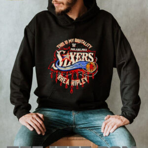 Philadelphia Sixers x Rhea Ripley “Brutality” Mashup Shirt