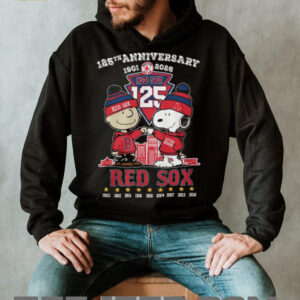 Red Sox 125th Anniversary 1901 2026 Snoopy & Charlie Brown T Shirt