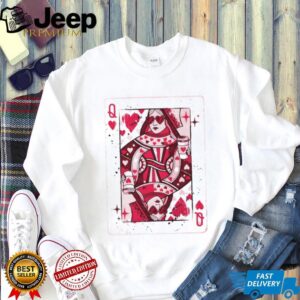 Queen of hearts playing card Valentines Day 2026 shirt