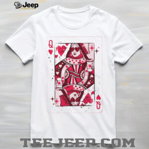 Queen of hearts playing card Valentines Day 2026 shirt