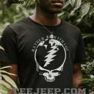 Rather Be With You Grateful Dead Inspired Steal Your Face World Map Tee