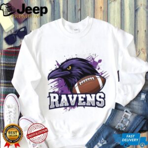 Ravens Purple Splatter Graphic Football White Ravens Purple Splatter Graphic Football White