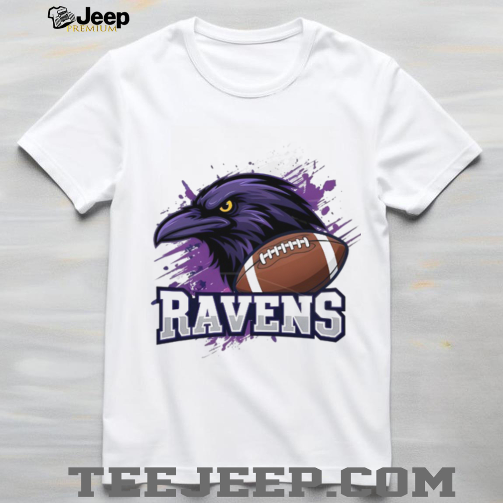 Ravens Purple Splatter Graphic Football White Ravens Purple Splatter Graphic Football White