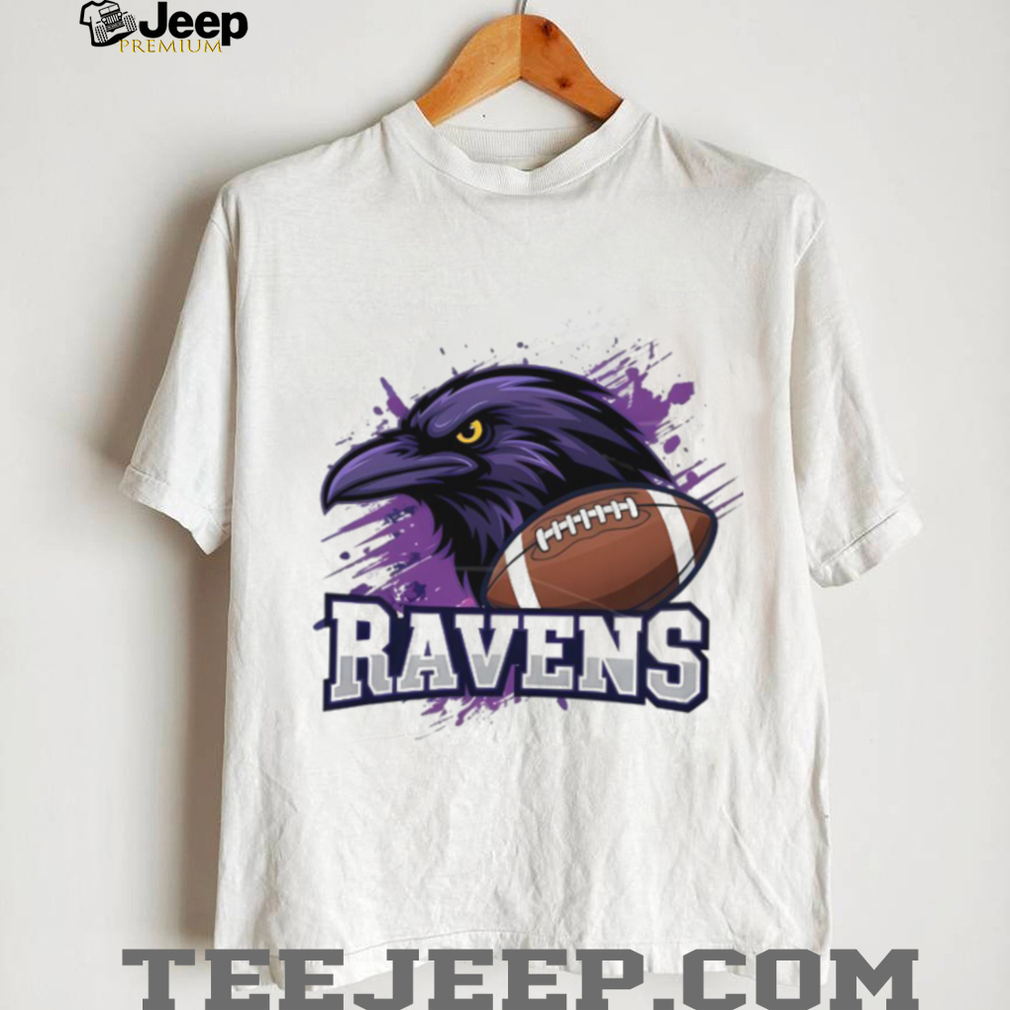 Ravens Purple Splatter Graphic Football White Ravens Purple Splatter Graphic Football White