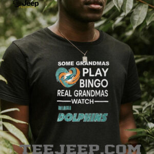 Real Grandmas Watch Miami Dolphins T Shirt Sparkle Heart NFL Football Fan Tee Real Grandmas Watch Miami Dolphins T Shirt Sparkle Heart NFL Football Fan Tee
