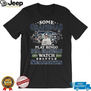 Real Grandmas Watch Seattle Football Signed Players T Shirt Real Grandmas Watch Seattle Football Signed Players T Shirt